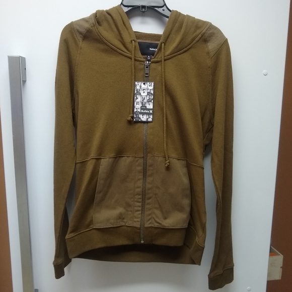 Hurley Jackets & Blazers - NWT Green Hurley Zip Up Jacket - Size S